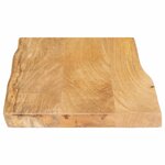 vidaXL Dessus de table 70x40x2 5 cm bord vivant bois massif manguier