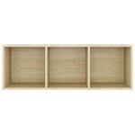 vidaXL Meuble TV chêne sonoma 107x35x37 cm bois d’ingénierie