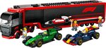 LEGO City - Camion de F1 avec Voitures de Course RB20 et AMR24 - Set 60445 pour Enfants de 8 Ans et Plus