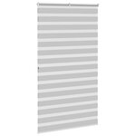 vidaXL Store zèbre gris clair largeur du tissu 130 9 cm polyester