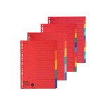 Intercalaires A4+ 6 Positions En Carte Recyclée - Couleurs Assorties - X 20 - Falken