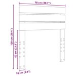 vidaXL Tête de lit avec tête de lit Chêne fumé 75 cm Bois d'ingénierie