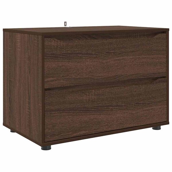 vidaXL Armoire de rangement Chêne brun 80 x 48 x 57 cm