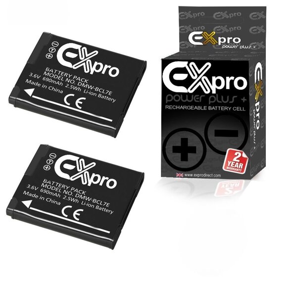 Panasonic panasonic dmw-bcl7e - batterie lithium-ion 680 mah (panasonic lumix série sz9  sz3  xs1  fs50  f5)