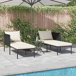 vidaXL Transat Anthracite 153 x 115 x 69.5 cm Acier enduit de poudre