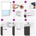 vidaXL Store roulant extérieur protection UV Anthracite Polyester