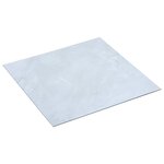 vidaXL Dalles de plancher autoadhésives 5 11 m² PVC blanc marbre