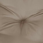 vidaXL Coussin de banc de jardin taupe 120x(50+50)x7 cm tissu oxford