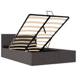 vidaXL Cadre de lit à rangement hydraulique sans matelas 140x200 cm