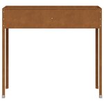 vidaXL Jardinière 100 5x40 5x90 cm acier résistant aux intempéries