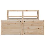 vidaXL Cadre de lit avec tête de lit sans matelas 160x200 cm