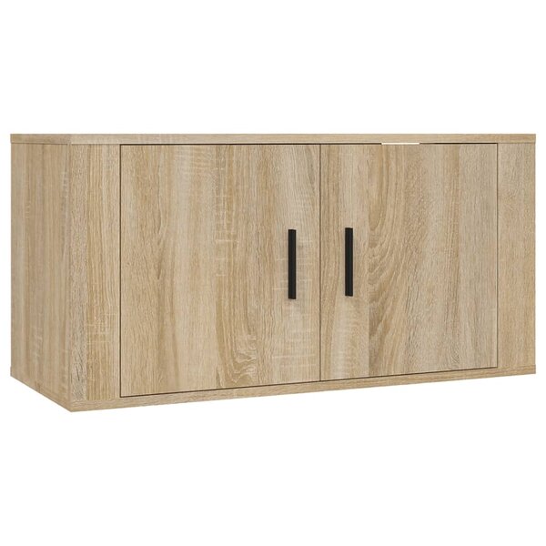 vidaXL Meuble TV mural Chêne Sonoma 80x34 5x40 cm