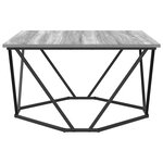 vidaXL Table basse Grise Sonoma 80x80x45 cm en bois d'ingénierie