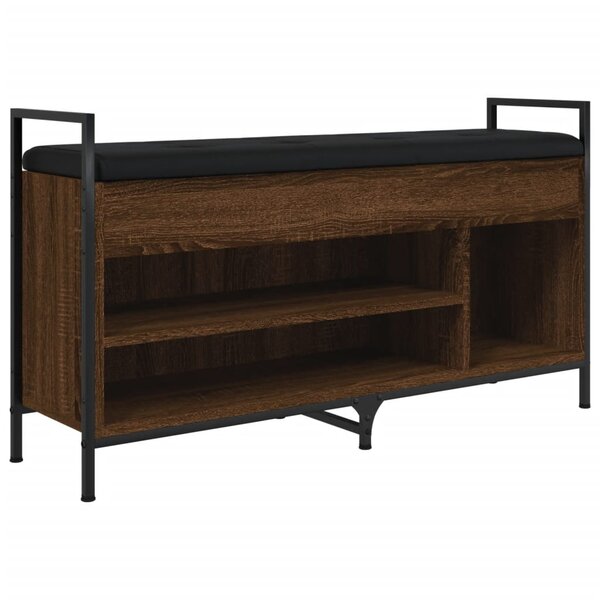 vidaXL Banc à chaussures Chêne marron 105 5x32x57 5 cm Bois ingénierie