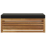 vidaXL Banc de jardin pliant Bois d'Acacia Massif Naturel
