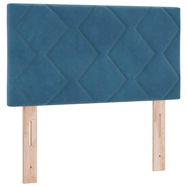 vidaXL Tête de lit Bleu foncé 80 cm Velours