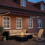 vidaXL Auvent rétractable électrique Orange et marron 3 5 x 2 5 m