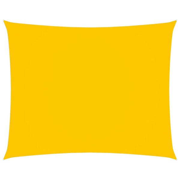vidaXL Voile de parasol tissu oxford rectangulaire 2 5x4 5 m jaune