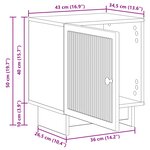 vidaXL Cabinet de chevet 2 pc Blanc 43 x 34 5 x 50 cm