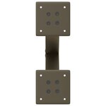 vidaXL Pieds de table basse en forme de X  2 pièces  acier naturel  37 x (30-31) cm