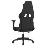 vidaXL Chaise de jeu Noir et vert clair Tissu