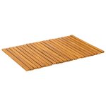 vidaXL Tapis de bain Marron 60 x 40 cm Bois d'Acacia Massif