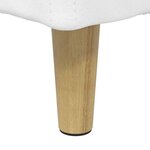 vidaXL Pouf de rangement Blanc 40 x 40 x 45 cm Simili cuir