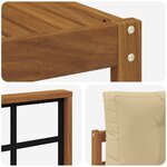 vidaXL Ensemble de canapés d'extérieur 7 pc Naturel et Beige