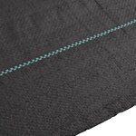 vidaXL Membrane anti-mauvaises herbes noir 1x50 m PP