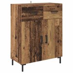 vidaXL Haut Armoire avec tiroir 2 Pièces Bois ancien Bois d'ingénierie
