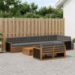 vidaXL Ensemble de canapés d'extérieur 9 pc