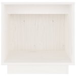 vidaXL Table de chevet Blanc 40x30x40 cm Bois de pin solide