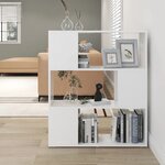 vidaXL Bibliothèque/Séparateur de pièce Blanc 80x24x94 cm