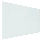 vidaXL Plaque de verre pour cheminée rectangulaire 80x50 cm