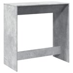 vidaXL Table de bar gris béton 102x50x103 5 cm bois d'ingénierie