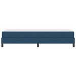 vidaXL Lit à ressorts avec matelas Bleu 90 x 190 cm tissu