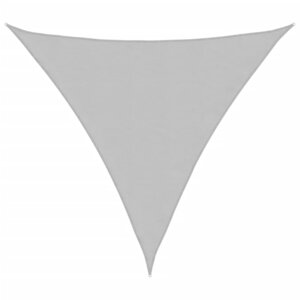 vidaXL Voile d'ombrage gris clair 3x3x3 m 100 polyester oxford