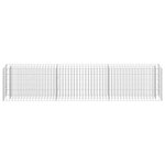 vidaXL Lit surélevé à gabion Acier galvanisé 270x30x60 cm