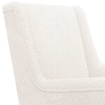 vidaXL Fauteuil Crème Bouclé