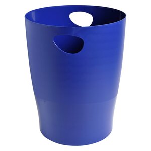 Corbeille à papier ecobin exacompta bleu marine