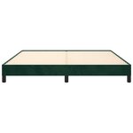 vidaXL Cadre de lit sans matelas vert foncé 180x200 cm velours
