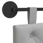 vidaXL Tête de lit suspendue Gris nuage Tissu