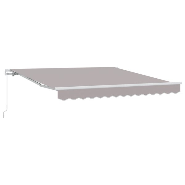 Store rétractable manuel vidaXL gris 300x250 cm