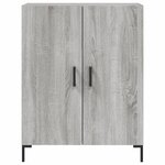vidaXL Buffet haut Sonoma gris 69 5x34x180 cm Bois d'ingénierie