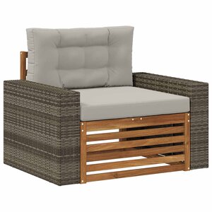 vidaXL Sofa de milieu extérieur Naturel