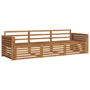 vidaXL Ensemble de canapés d'extérieur 3 pc Naturel