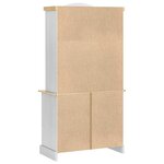 vidaXL Buffet avec tiroir Blanc 100 x 48 5 x 179 cm Pin massif