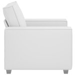 fauteuil vidaXL blanc 59 cm en simili cuir