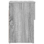 vidaXL Armoire de lit Sonoma gris 29 x 31 5 x 49 cm Bois d'ingénierie