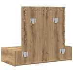 vidaXL Table de Toilette Marron 83 x 40 x 70 cm Bois d'ingénierie